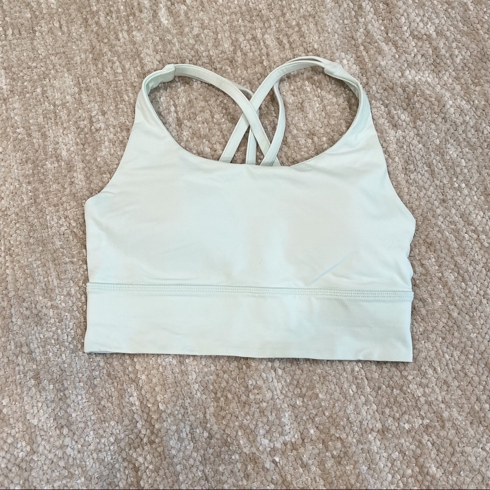 Lululemon Energy Bra Longline - Light Seafoam - Size 4